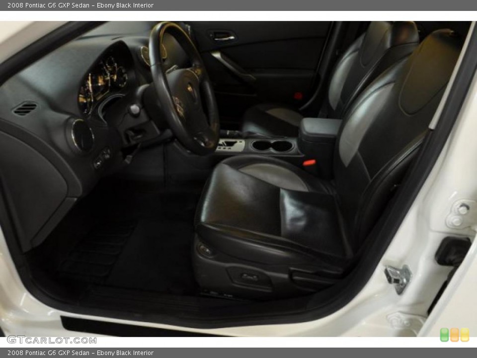 Ebony Black Interior Photo for the 2008 Pontiac G6 GXP Sedan #41350339