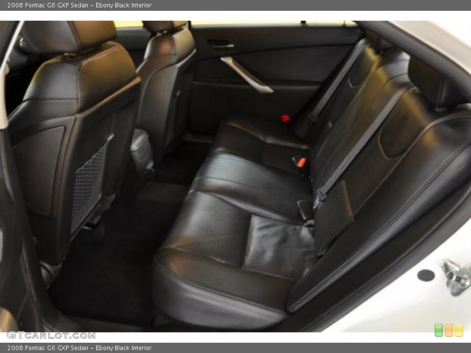 Ebony Black Interior Photo for the 2008 Pontiac G6 GXP Sedan #41350351