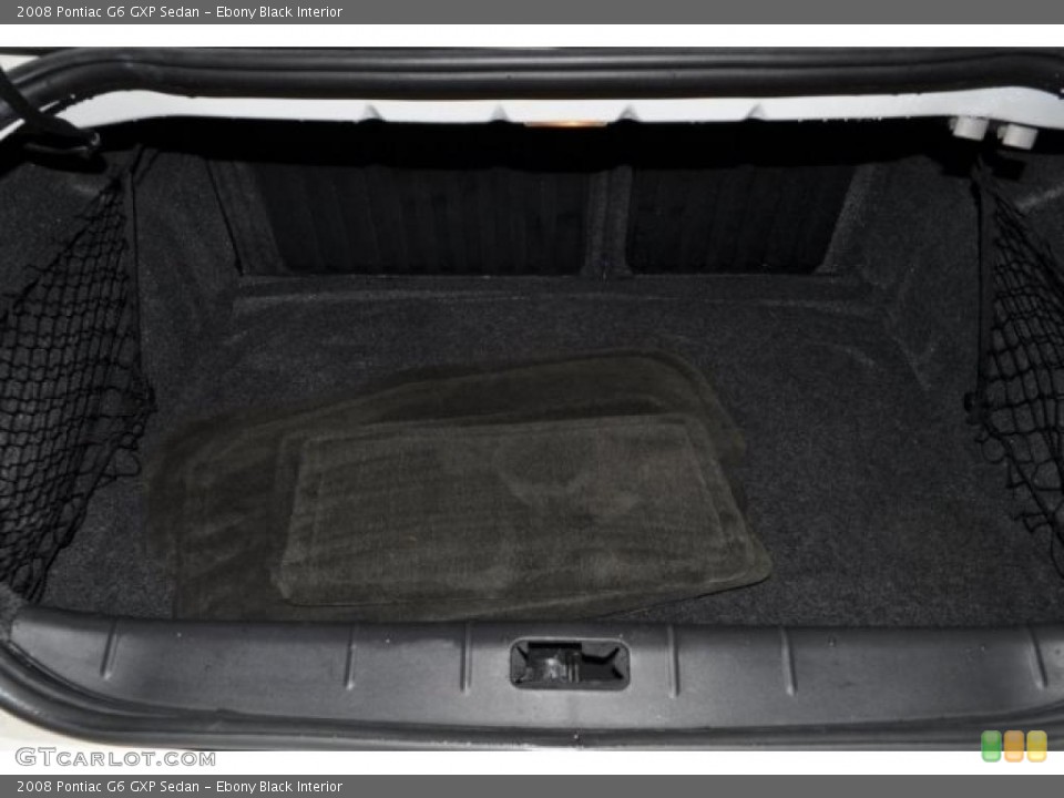 Ebony Black Interior Trunk for the 2008 Pontiac G6 GXP Sedan #41350367
