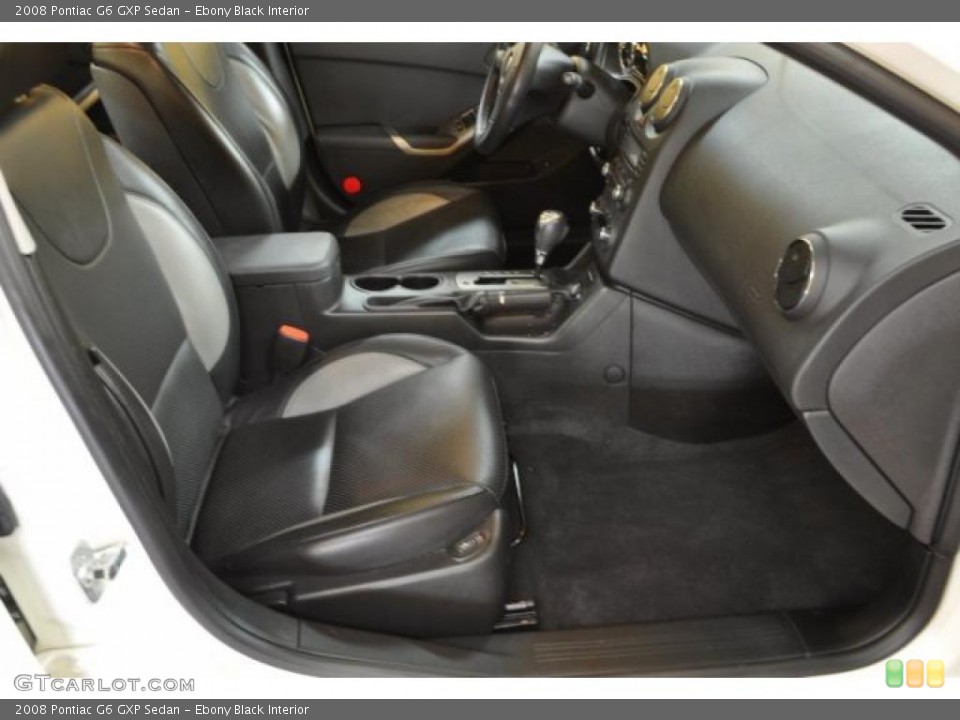 Ebony Black Interior Photo for the 2008 Pontiac G6 GXP Sedan #41350395