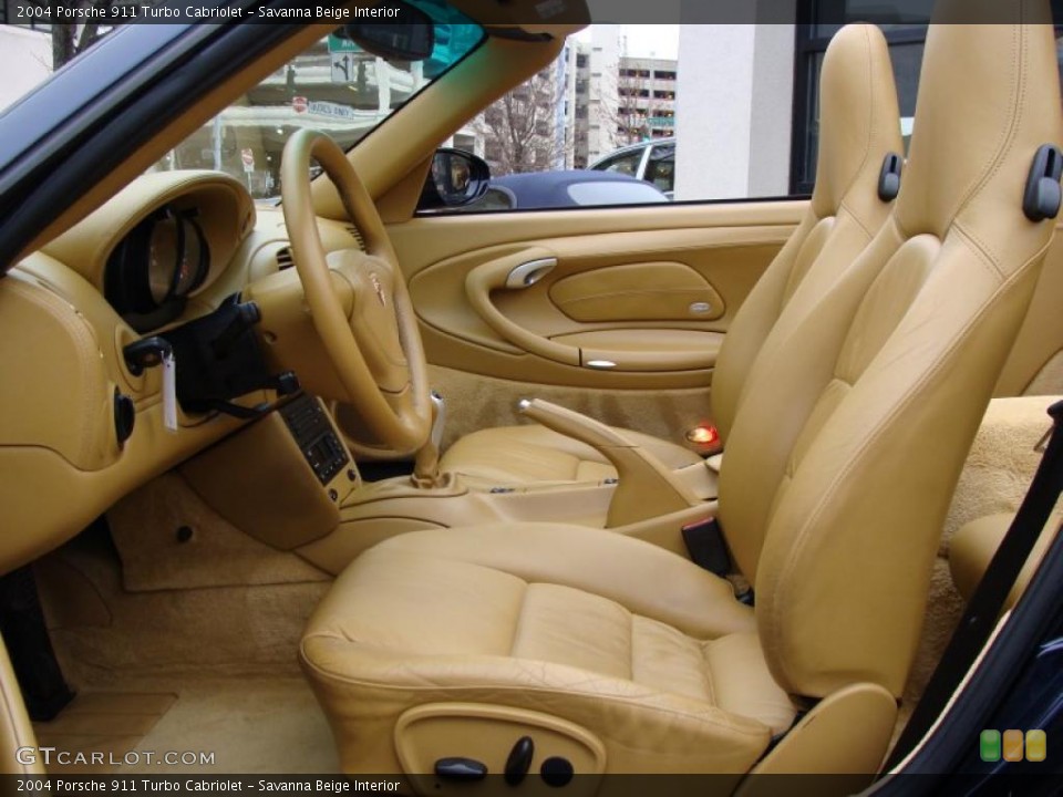 Savanna Beige Interior Photo for the 2004 Porsche 911 Turbo Cabriolet #41350903