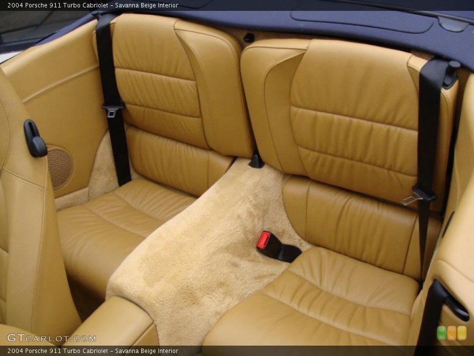 Savanna Beige Interior Photo for the 2004 Porsche 911 Turbo Cabriolet #41350937