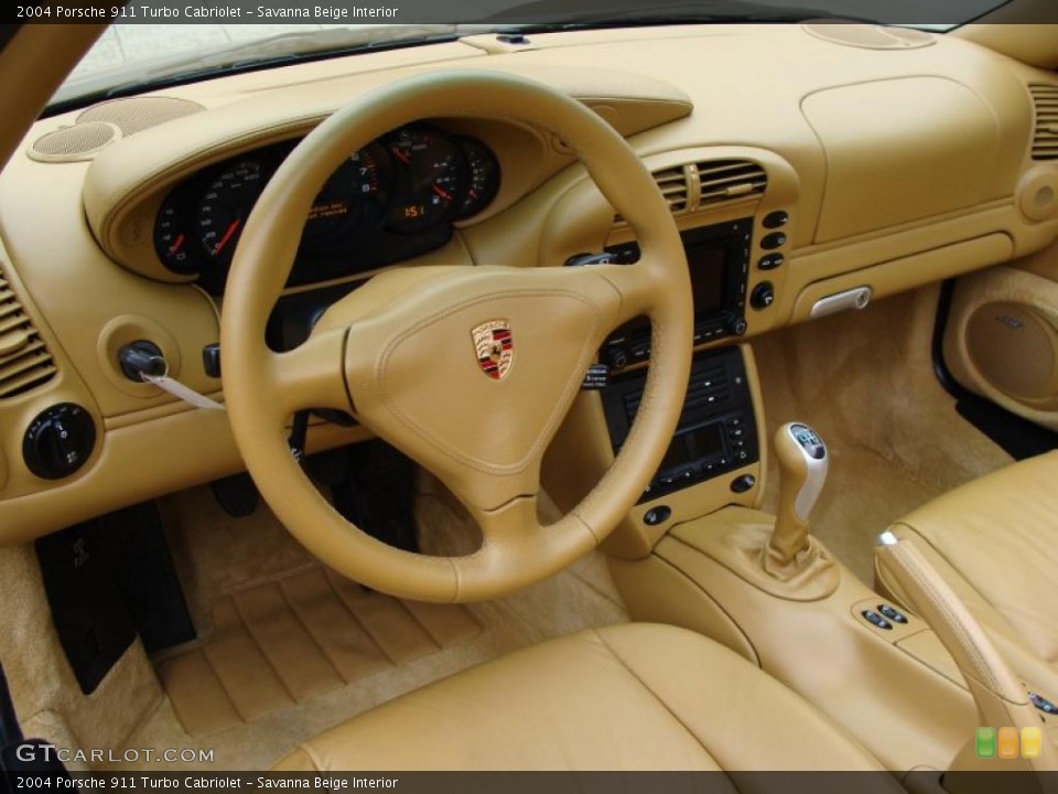 Savanna Beige Interior Prime Interior for the 2004 Porsche 911 Turbo Cabriolet #41350951