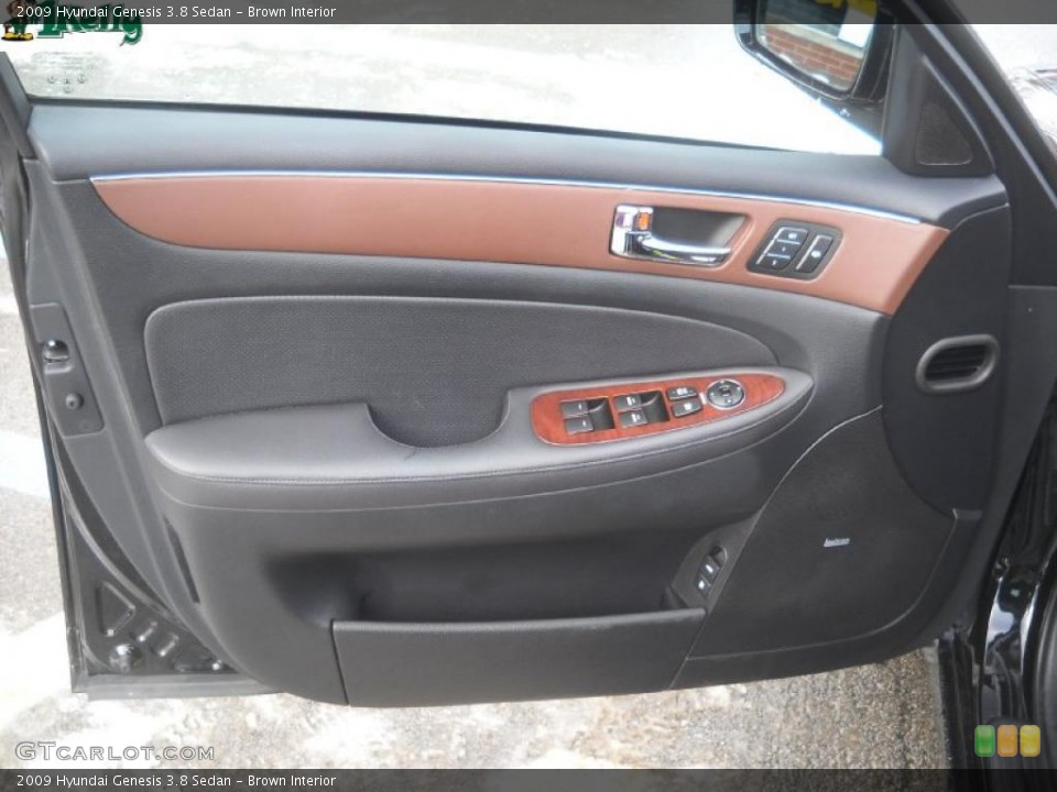Brown Interior Door Panel for the 2009 Hyundai Genesis 3.8 Sedan #41352115