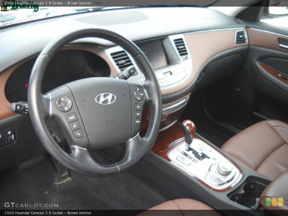 Brown Interior Dashboard for the 2009 Hyundai Genesis 3.8 Sedan #41352131
