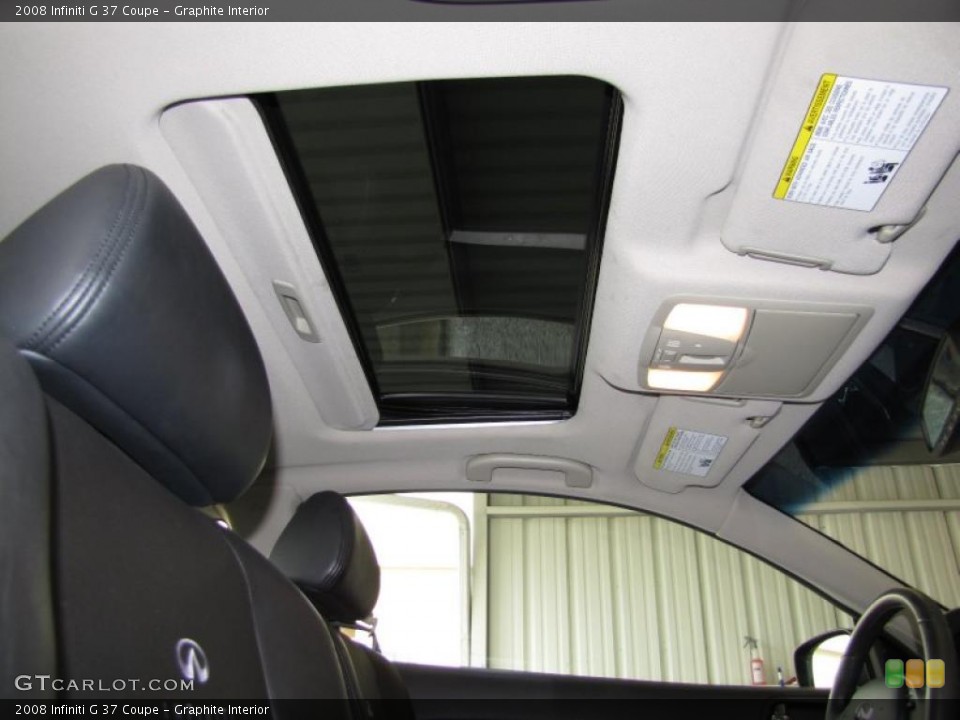 Graphite Interior Sunroof for the 2008 Infiniti G 37 Coupe #41357539