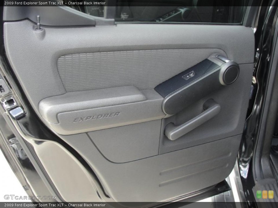 Charcoal Black Interior Door Panel for the 2009 Ford Explorer Sport Trac XLT #41358647