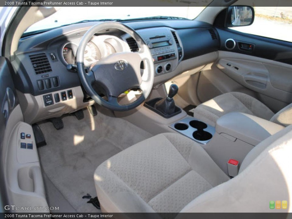 Taupe Interior Prime Interior for the 2008 Toyota Tacoma PreRunner Access Cab #41361967