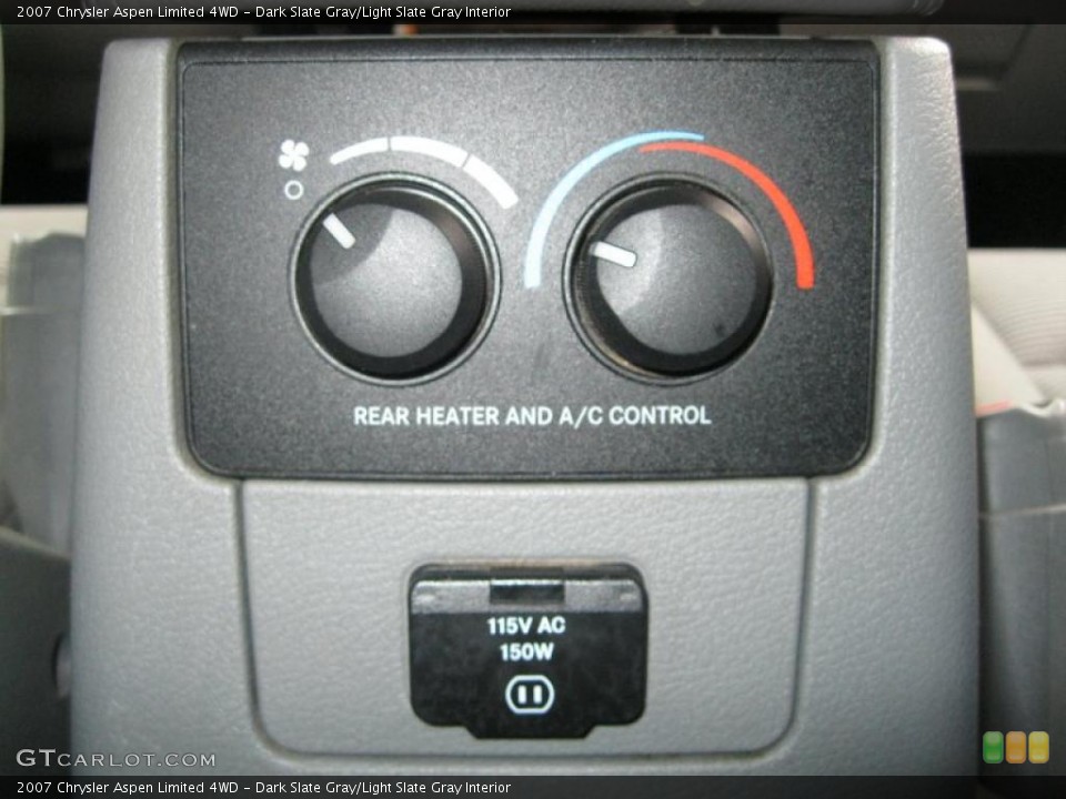 Dark Slate Gray/Light Slate Gray Interior Controls for the 2007 Chrysler Aspen Limited 4WD #41362203