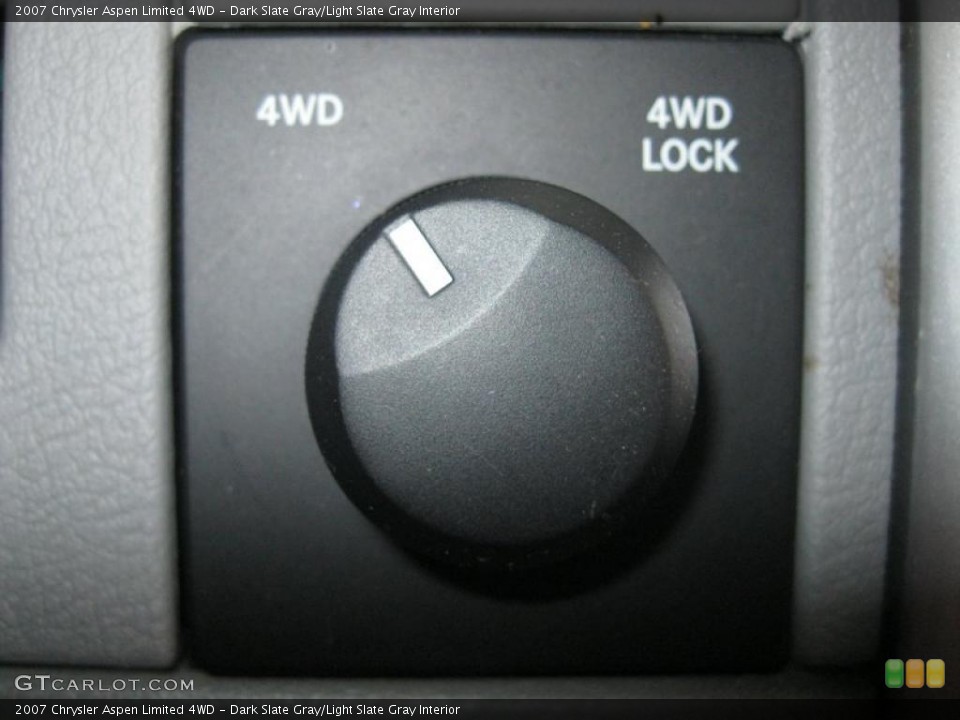 Dark Slate Gray/Light Slate Gray Interior Controls for the 2007 Chrysler Aspen Limited 4WD #41362247