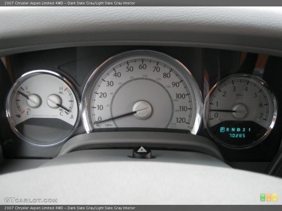 Dark Slate Gray/Light Slate Gray Interior Gauges for the 2007 Chrysler Aspen Limited 4WD #41362279