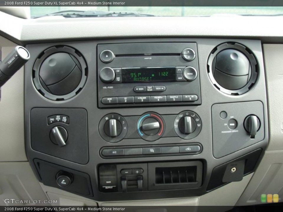 Medium Stone Interior Controls for the 2008 Ford F250 Super Duty XL SuperCab 4x4 #41362391
