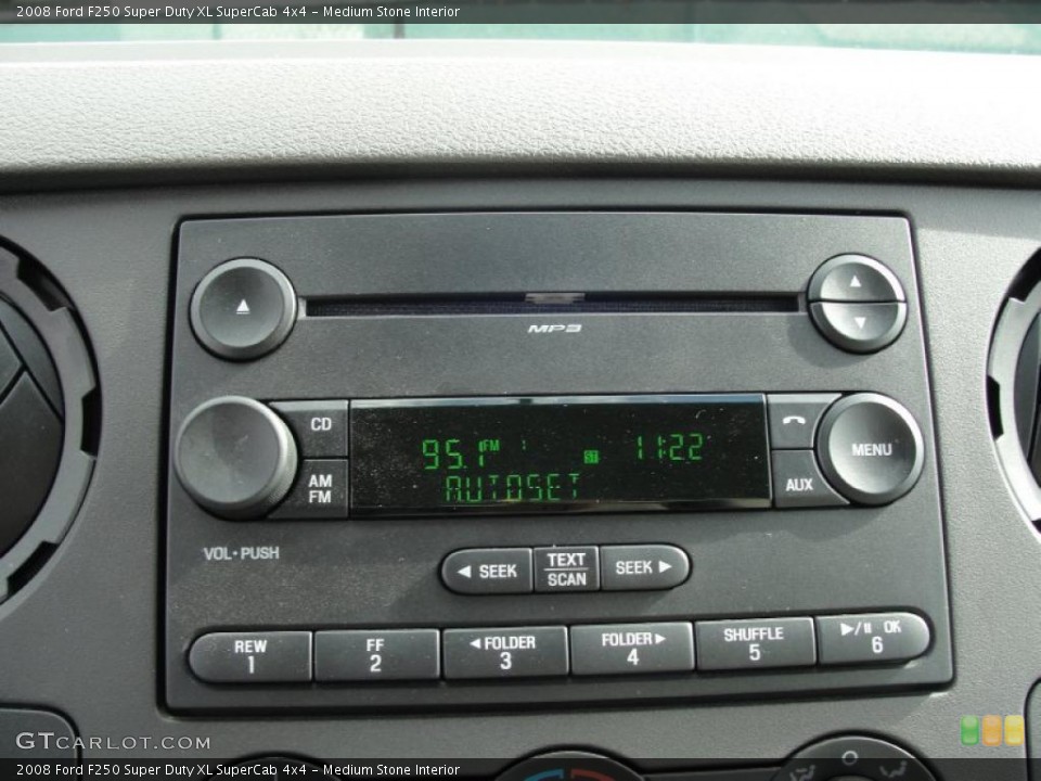 Medium Stone Interior Controls for the 2008 Ford F250 Super Duty XL SuperCab 4x4 #41362415