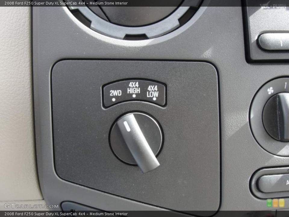 Medium Stone Interior Controls for the 2008 Ford F250 Super Duty XL SuperCab 4x4 #41362467