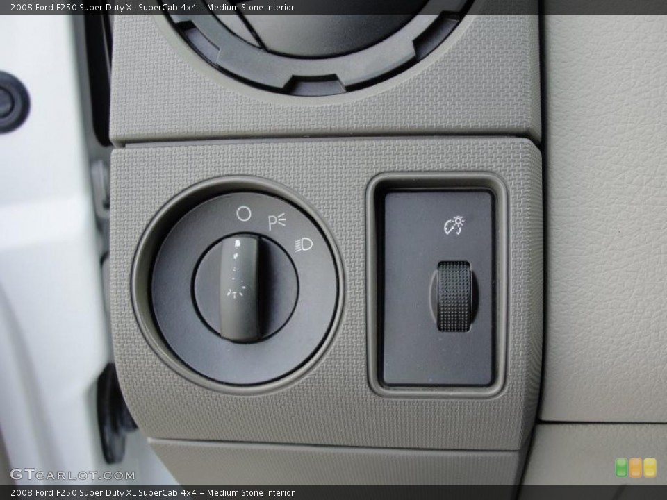 Medium Stone Interior Controls for the 2008 Ford F250 Super Duty XL SuperCab 4x4 #41362543