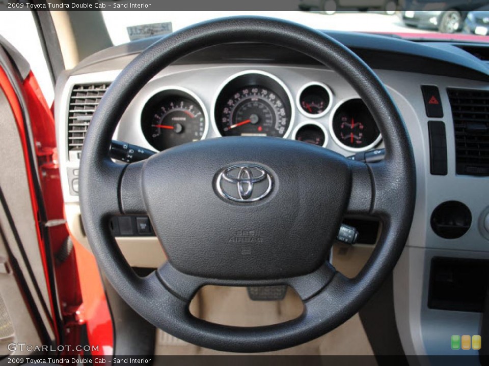 Sand Interior Steering Wheel for the 2009 Toyota Tundra Double Cab #41362647