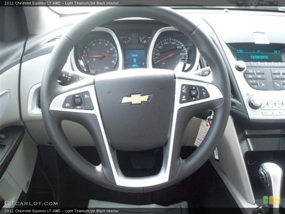 Light Titanium/Jet Black Interior Steering Wheel for the 2011 Chevrolet Equinox LT AWD #41364723