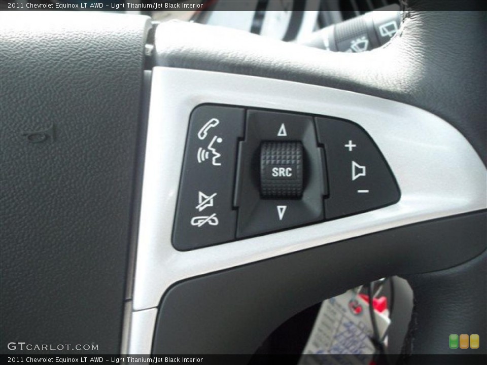 Light Titanium/Jet Black Interior Controls for the 2011 Chevrolet Equinox LT AWD #41364847