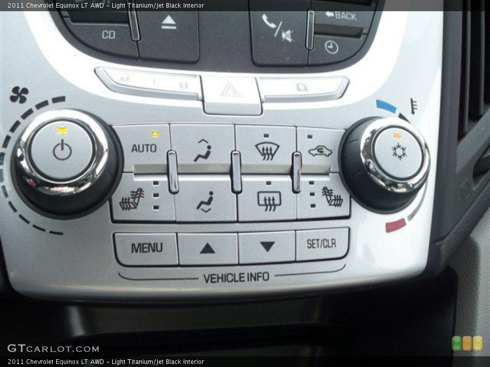 Light Titanium/Jet Black Interior Controls for the 2011 Chevrolet Equinox LT AWD #41364899