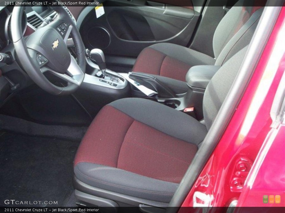 Jet Black/Sport Red Interior Photo for the 2011 Chevrolet Cruze LT #41365491