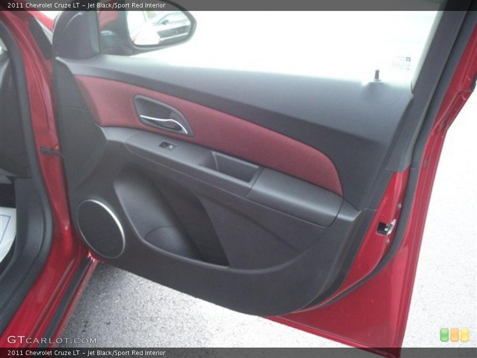 Jet Black/Sport Red Interior Door Panel for the 2011 Chevrolet Cruze LT #41365567