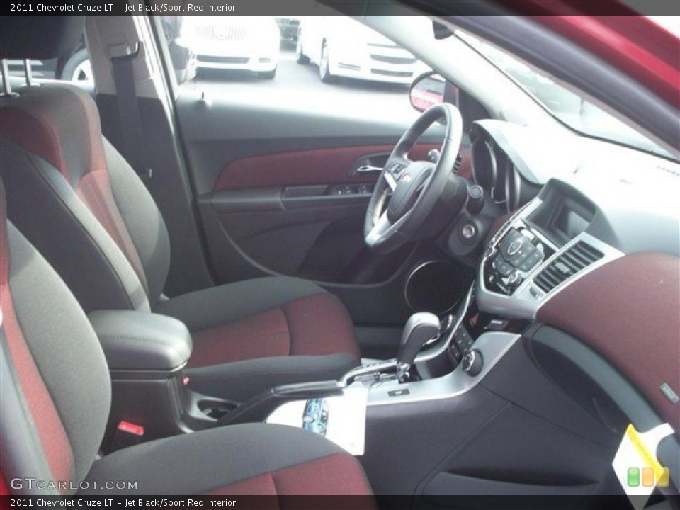 Jet Black/Sport Red Interior Photo for the 2011 Chevrolet Cruze LT #41365579