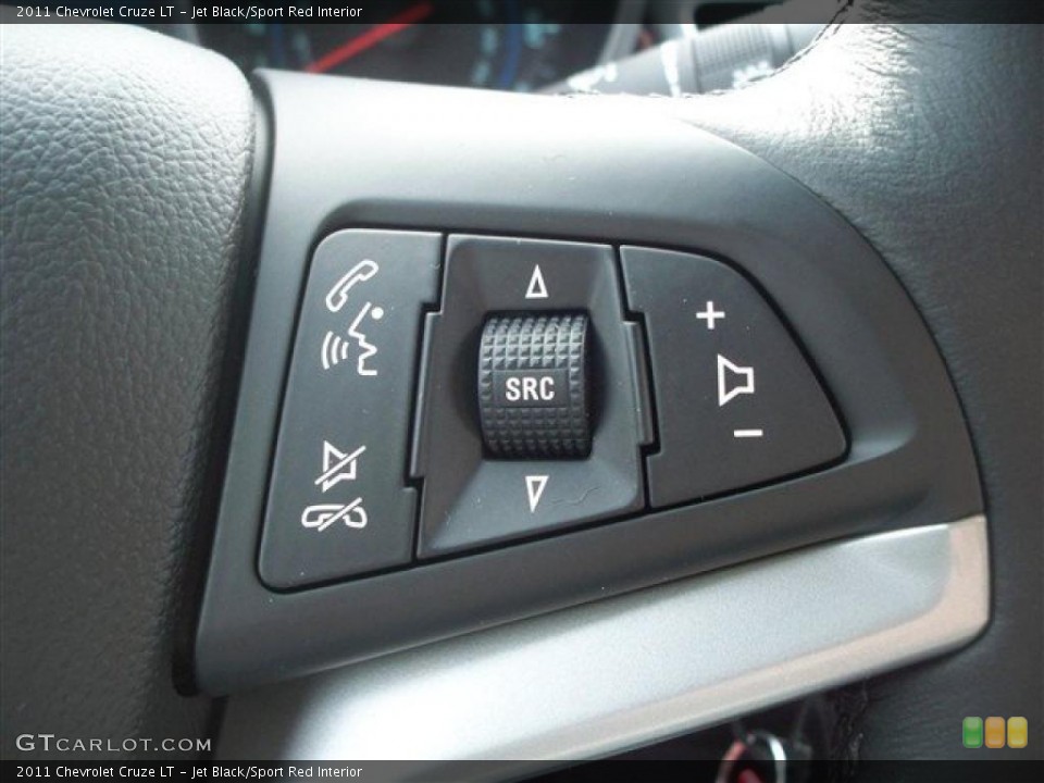 Jet Black/Sport Red Interior Controls for the 2011 Chevrolet Cruze LT #41365715