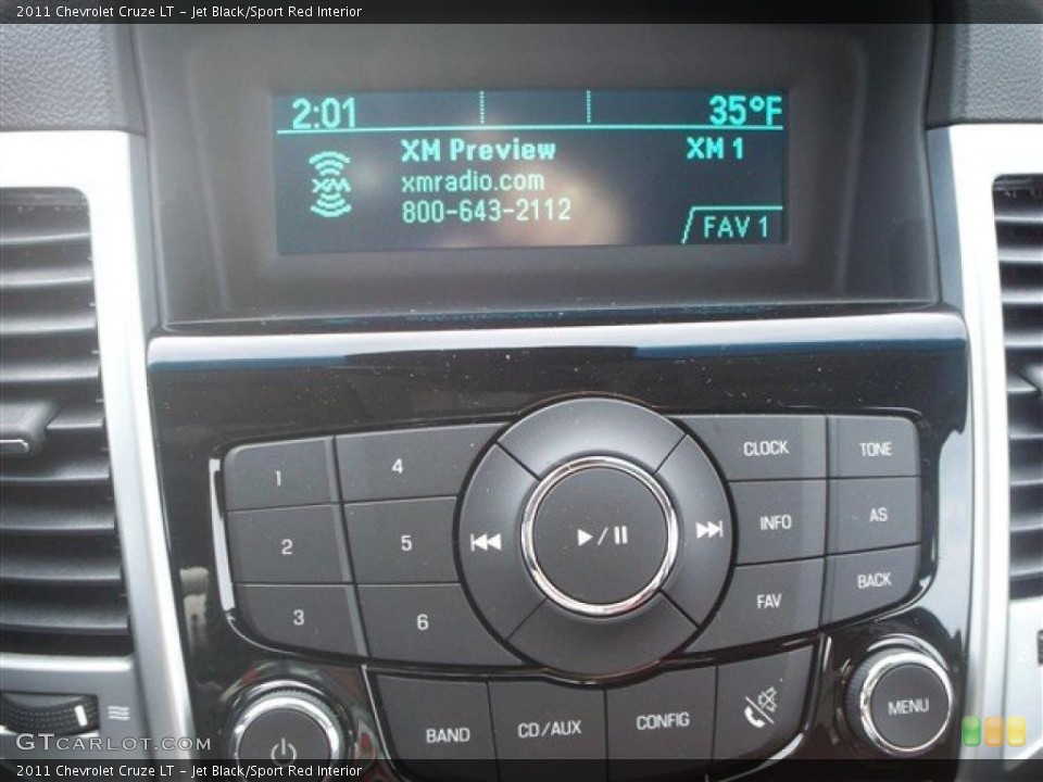 Jet Black/Sport Red Interior Controls for the 2011 Chevrolet Cruze LT #41365727