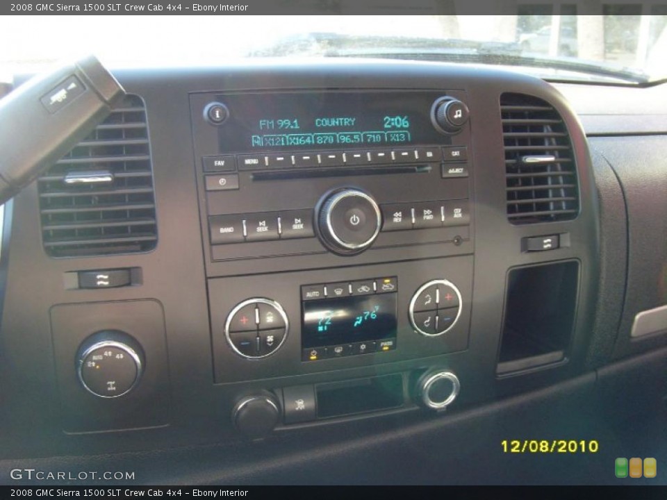 Ebony Interior Controls for the 2008 GMC Sierra 1500 SLT Crew Cab 4x4 #41366975
