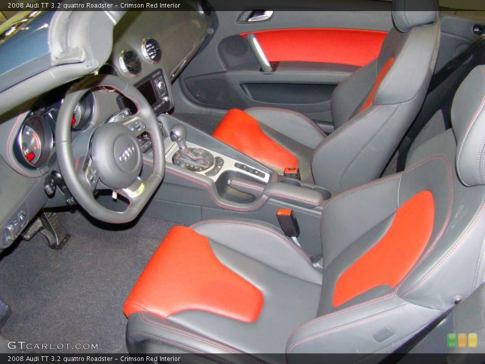 Crimson Red Interior Photo for the 2008 Audi TT 3.2 quattro Roadster #4136812