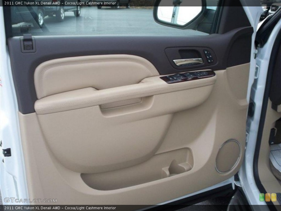 Cocoa/Light Cashmere Interior Door Panel for the 2011 GMC Yukon XL Denali AWD #41368175