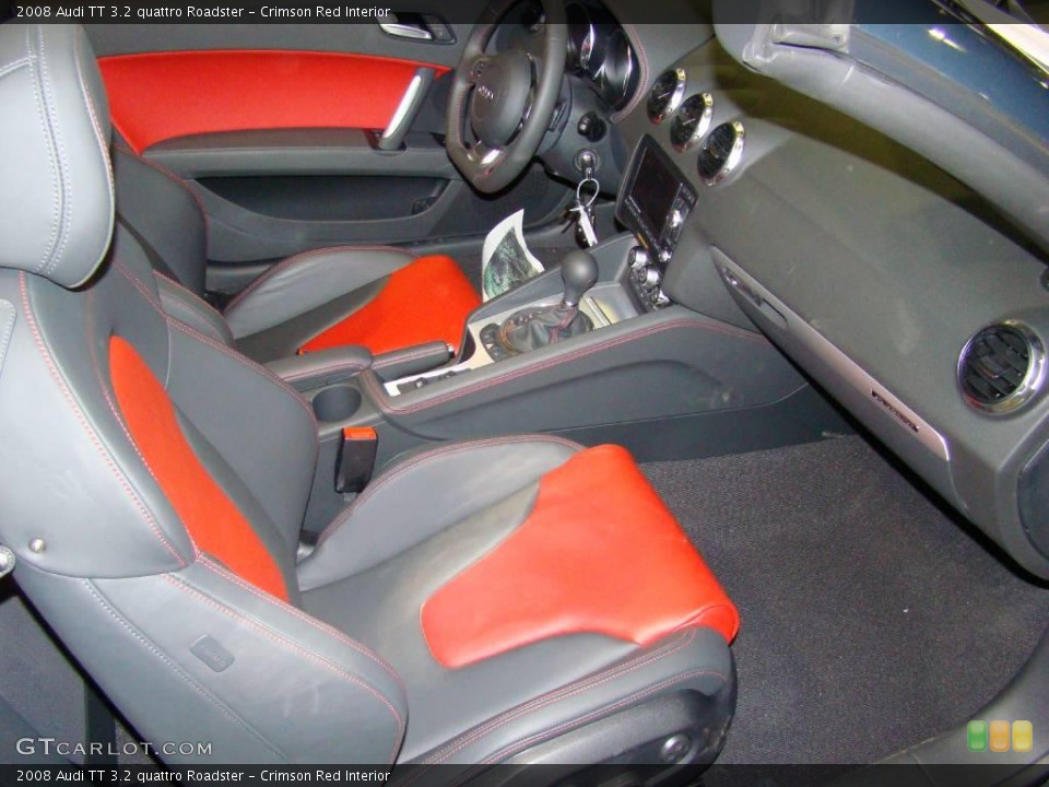 Crimson Red Interior Photo for the 2008 Audi TT 3.2 quattro Roadster #4136822