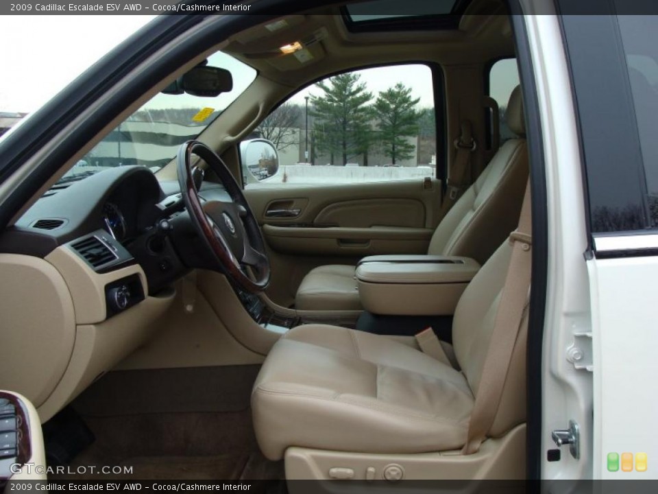 Cocoa/Cashmere Interior Photo for the 2009 Cadillac Escalade ESV AWD #41370643