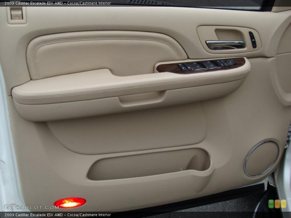 Cocoa/Cashmere Interior Door Panel for the 2009 Cadillac Escalade ESV AWD #41370667