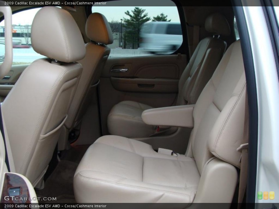 Cocoa/Cashmere Interior Photo for the 2009 Cadillac Escalade ESV AWD #41370735