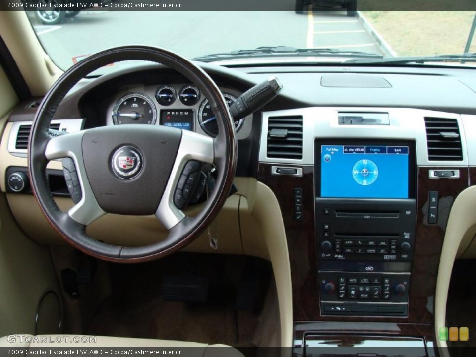 Cocoa/Cashmere Interior Dashboard for the 2009 Cadillac Escalade ESV AWD #41370759
