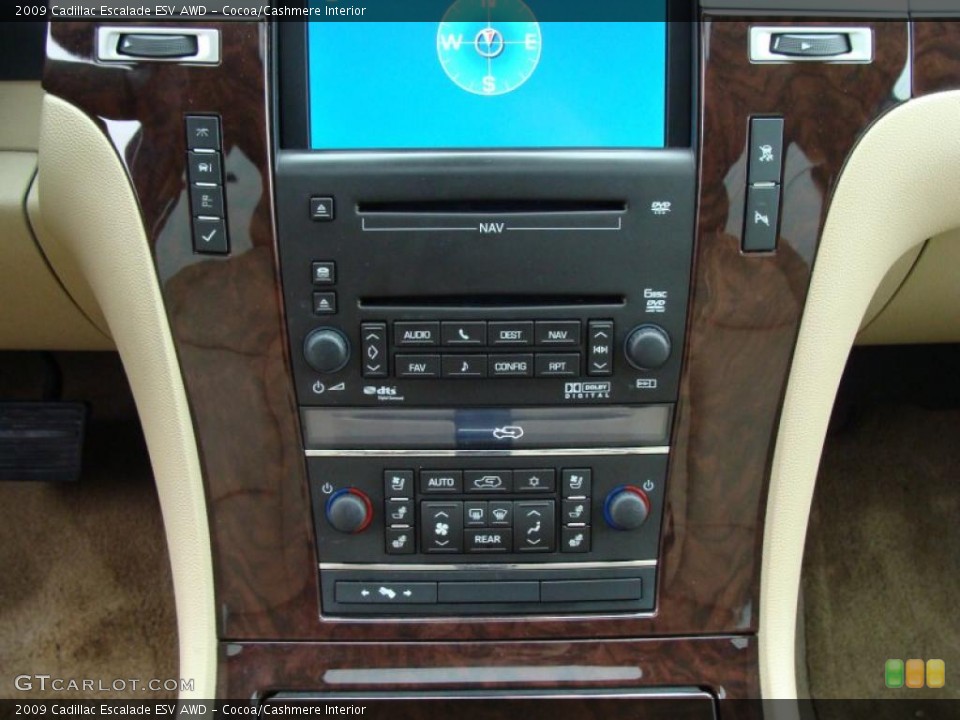 Cocoa/Cashmere Interior Controls for the 2009 Cadillac Escalade ESV AWD #41370783