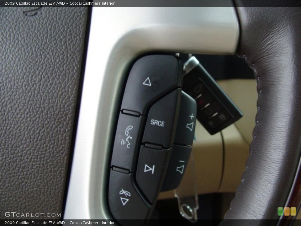 Cocoa/Cashmere Interior Controls for the 2009 Cadillac Escalade ESV AWD #41370795
