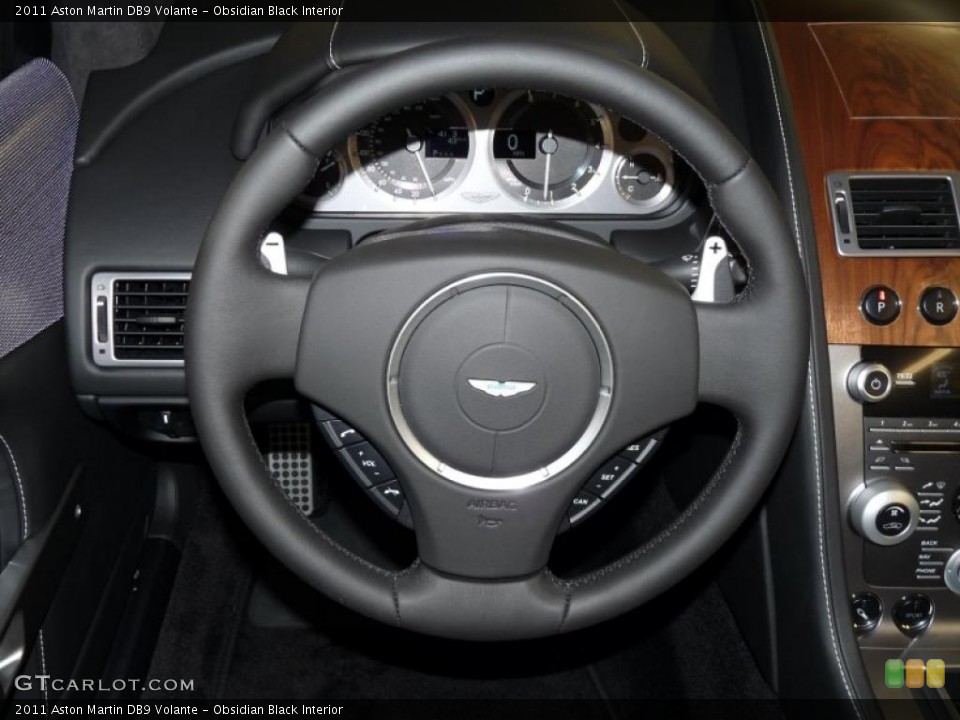 Obsidian Black Interior Steering Wheel for the 2011 Aston Martin DB9 Volante #41371268