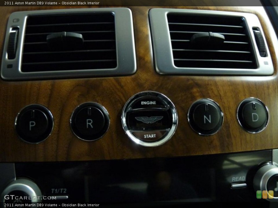 Obsidian Black Interior Controls for the 2011 Aston Martin DB9 Volante #41371336