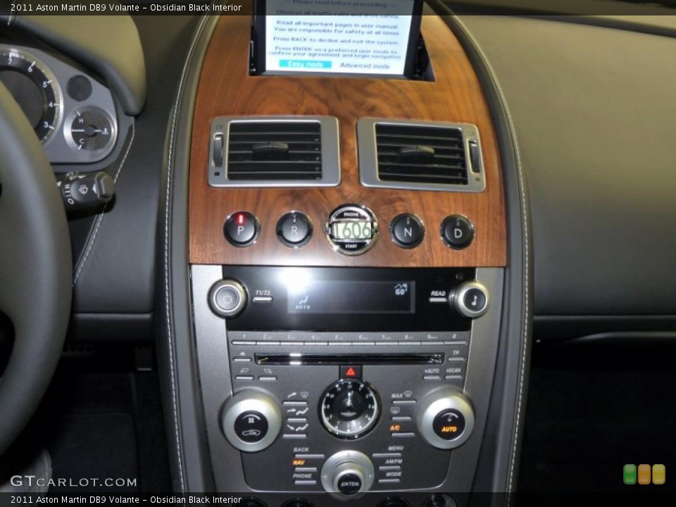 Obsidian Black Interior Controls for the 2011 Aston Martin DB9 Volante #41371344