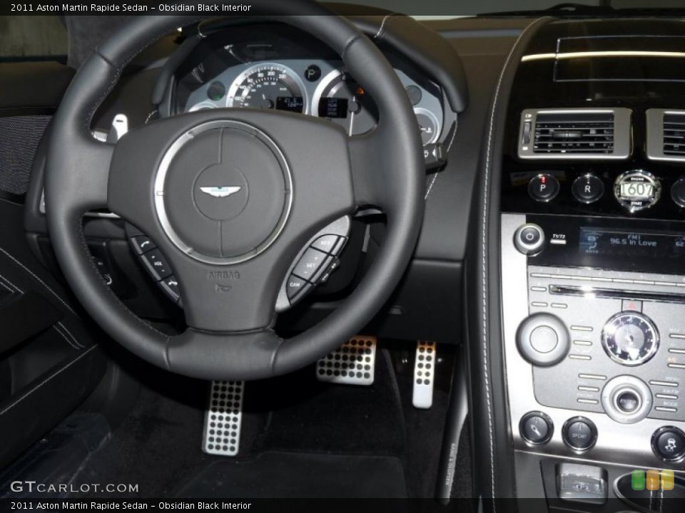 Obsidian Black Interior Steering Wheel for the 2011 Aston Martin Rapide Sedan #41371488