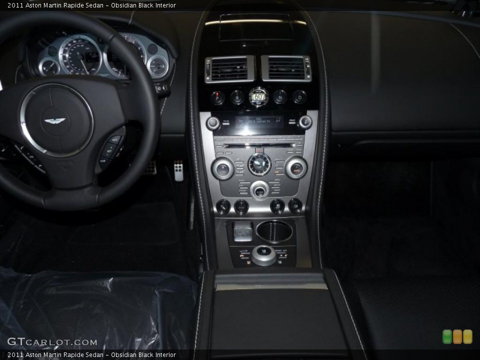 Obsidian Black Interior Controls for the 2011 Aston Martin Rapide Sedan #41371496