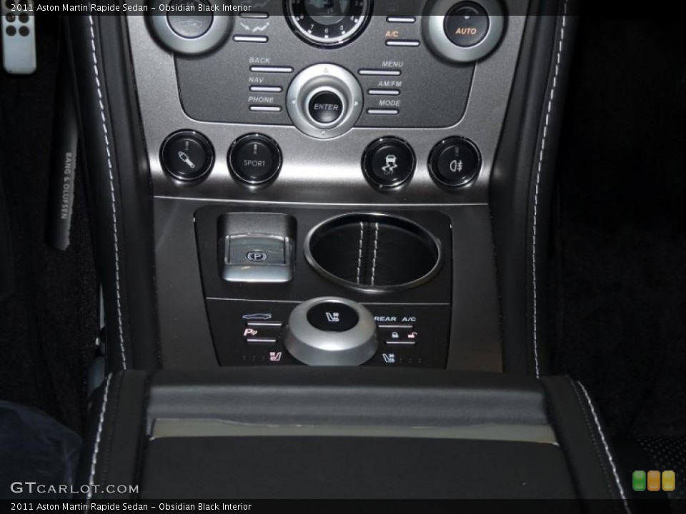 Obsidian Black Interior Controls for the 2011 Aston Martin Rapide Sedan #41371524
