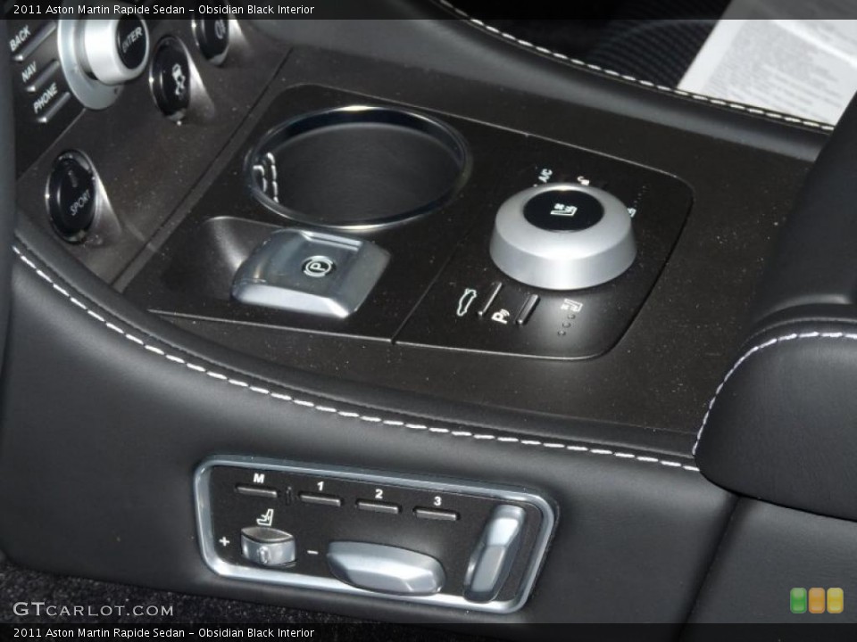Obsidian Black Interior Controls for the 2011 Aston Martin Rapide Sedan #41371532