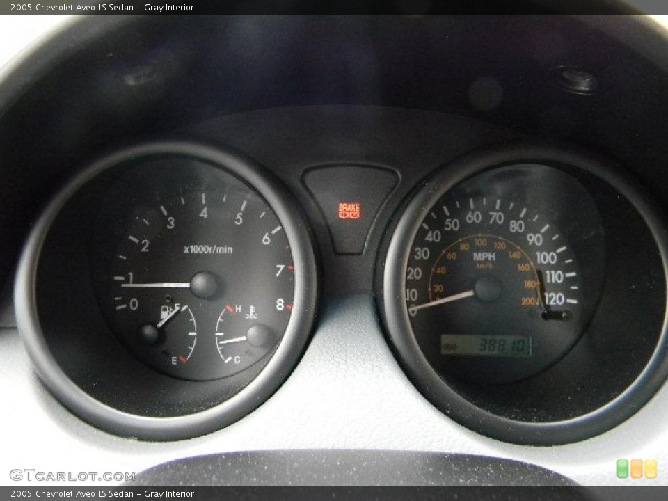 Gray Interior Gauges for the 2005 Chevrolet Aveo LS Sedan #41372020