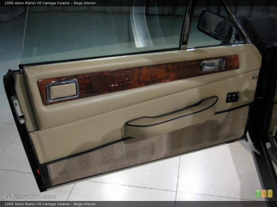 Beige Interior Door Panel for the 1988 Aston Martin V8 Vantage Volante #4137430