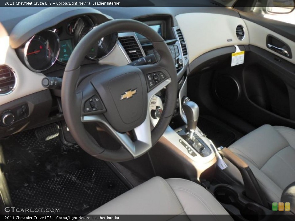 Cocoa/Light Neutral Leather Interior Prime Interior for the 2011 Chevrolet Cruze LTZ #41376168