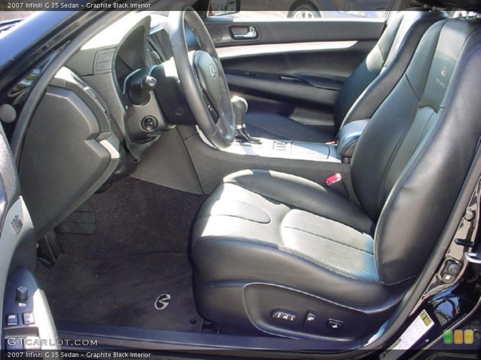 Graphite Black Interior Photo for the 2007 Infiniti G 35 Sedan #41376348