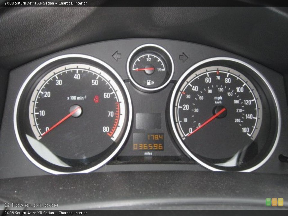 Charcoal Interior Gauges for the 2008 Saturn Astra XR Sedan #41377024